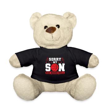 Basketball Sohn Basketball Mutter Sport Geschenk - Teddy - Schwarz - Vorne