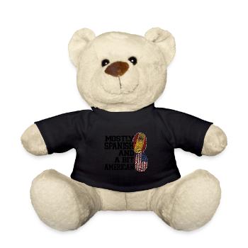 Spanisch Spanien Spanische Wurzeln Geschenk - Teddy - Schwarz - Vorne