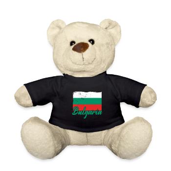 Bulgaria Bulgarian Flag Sofia Holidays Balkans - Teddy Bear - black - Front
