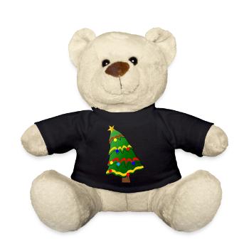 weihnachten winter rentier weihnachtsmann ugly chr - Teddy - Schwarz - Vorne