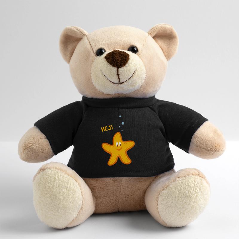 Lustiges Bild Seestern für Kinder oder Baby Teddy