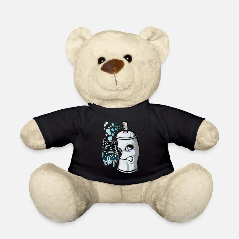 Spray und Graffiti - Teddy - Schwarz