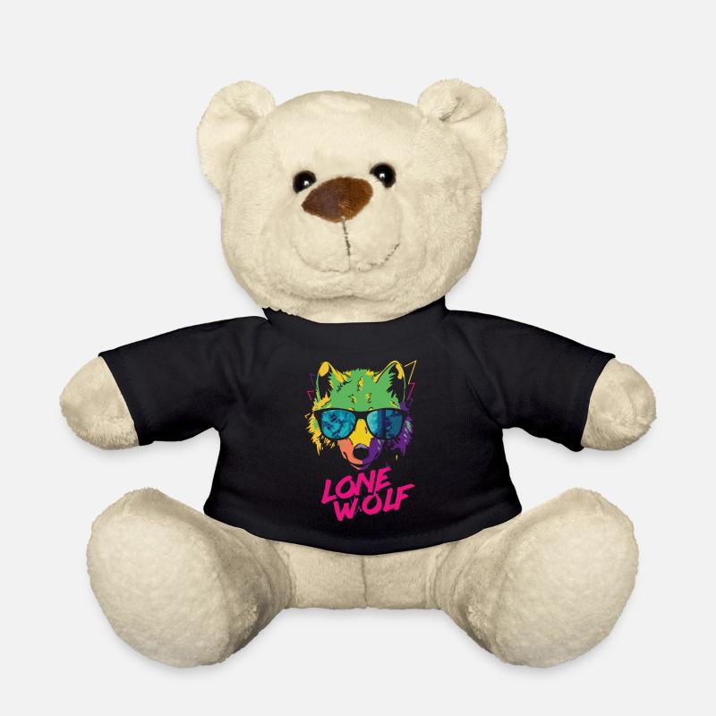 Lone Wolf - Einsamer Wolf - Teddy Bear - black