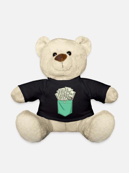 Dollar pocketSource - Teddy - Schwarz