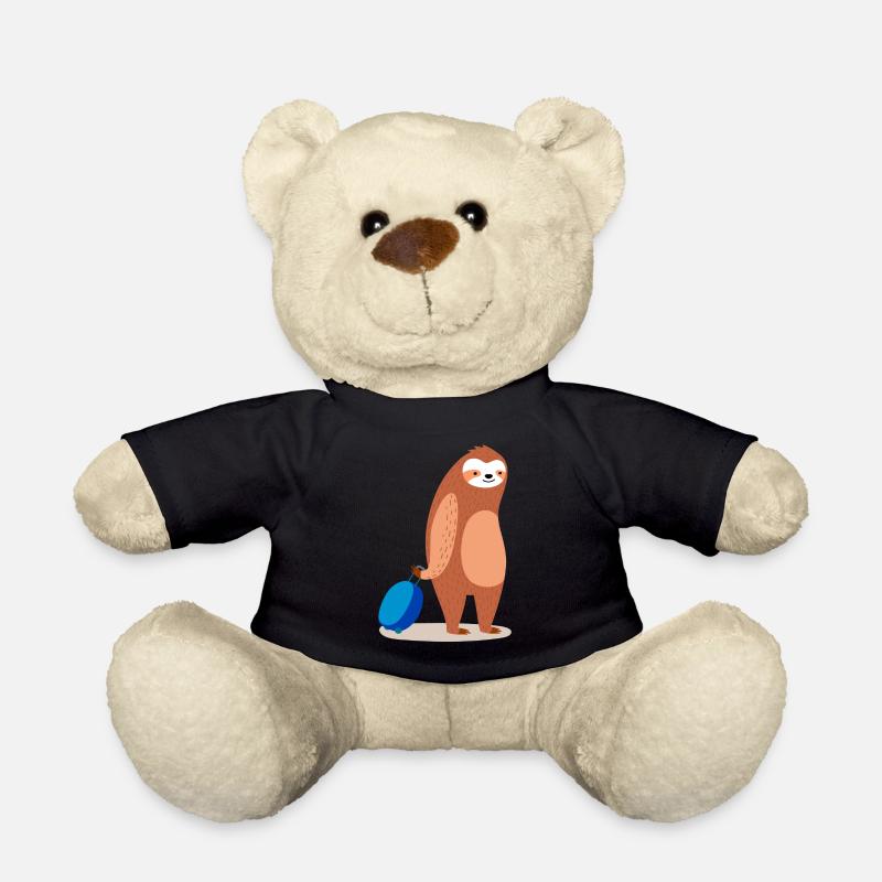 Sloth is traveling - Teddy Bear - black