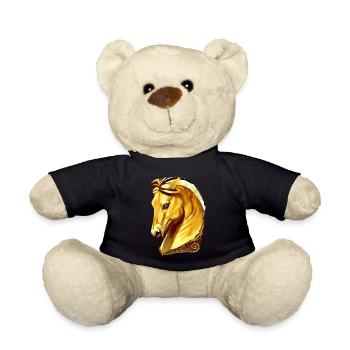 Pferd Fjord gelb - Teddy - Schwarz - Vorne