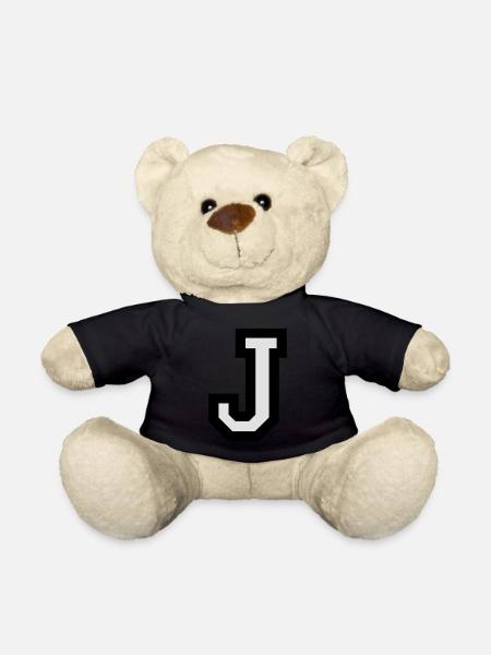 Buchstabe J - Teddy - Schwarz