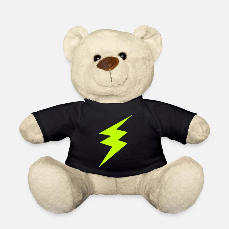Green lightning - Teddy Bear - black