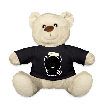 Little baby devil angel - Teddy Bear - black - Front
