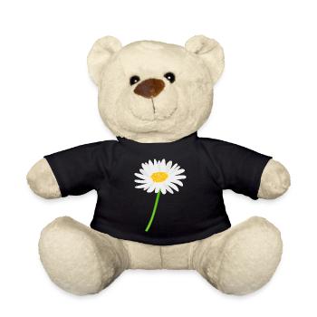 Blume Gänseblümchen mit Stiel - Teddy - Schwarz - Vorne