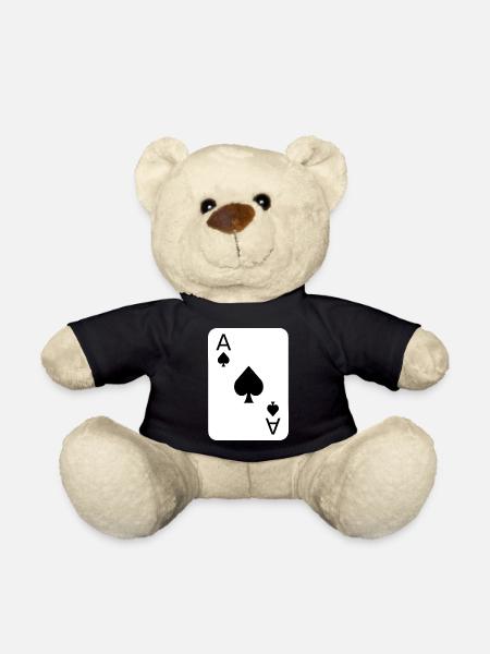 Spades poker playing card costume - Teddy Bear - black