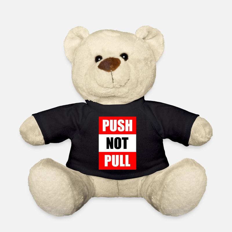 Poussez pas tirez - Nounours - noir