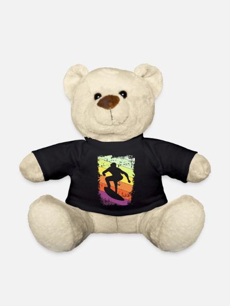 Surfer Surfen - Teddy - Schwarz