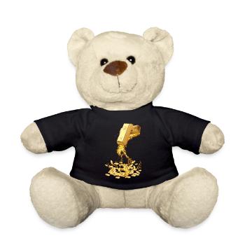 Melting Gold - Teddy Bear - black - Front