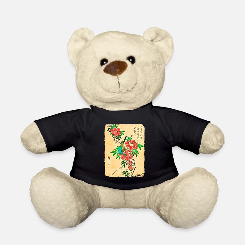 Japanische Kunst - Hiroshige - Teddy - Schwarz