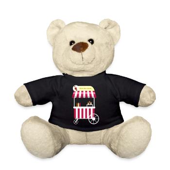 Eiswagen, Eismann, Eisdiele, Eiskrem, Eis, - Teddy - Schwarz - Vorne