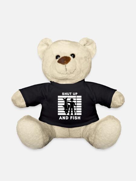Tais-toi et pêche - Nounours - noir
