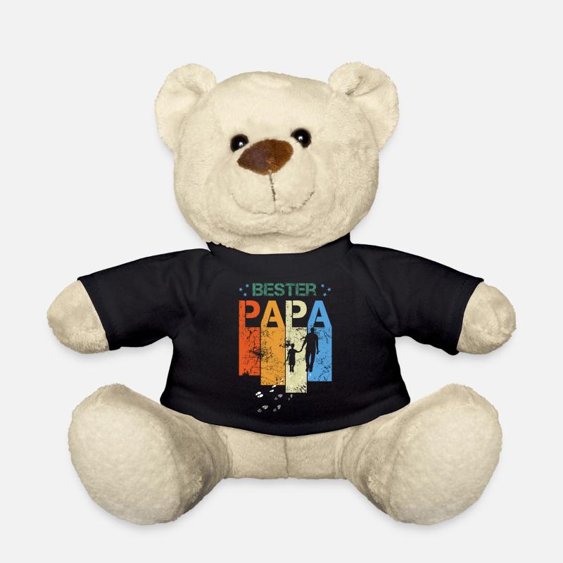 Papa, ist der beste, Bester Papa - Teddy - Schwarz