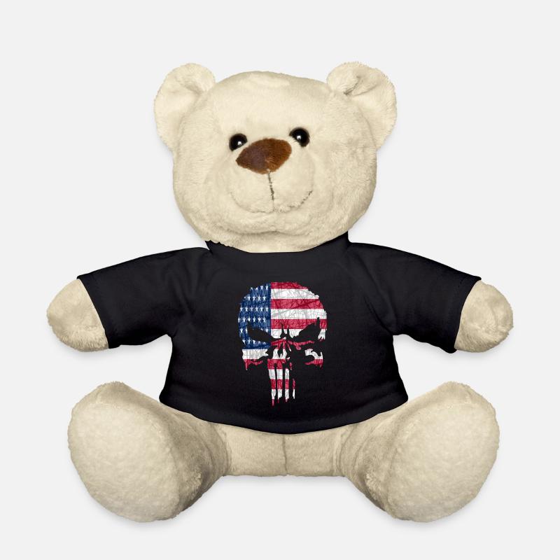 Skull usa - Teddy - Schwarz