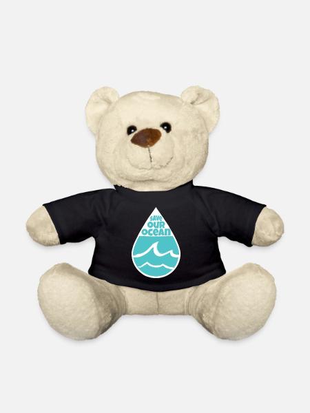 Save the Ocean for Planet A - Nounours - noir