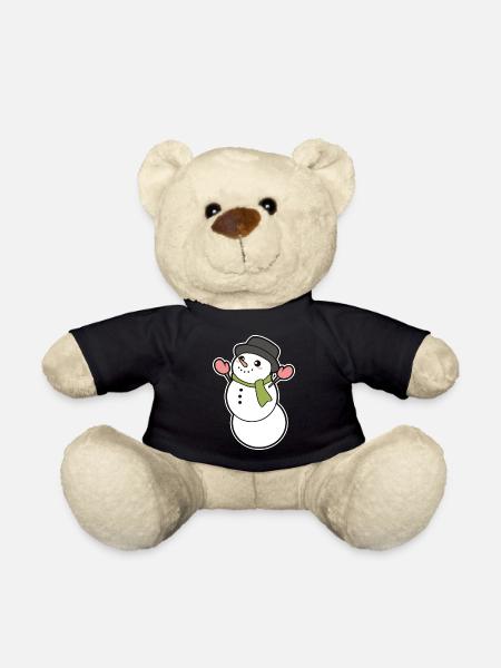 Bonhomme de neige - Nounours - noir
