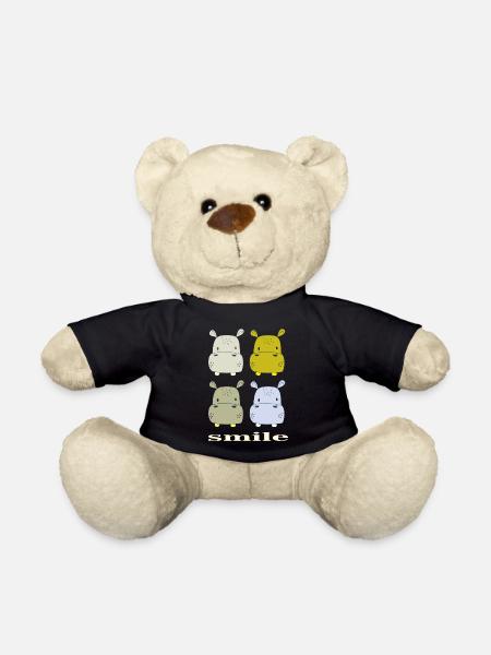 nilpferd smile - Teddy - Schwarz