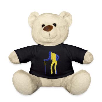 Alter Schwede Redewendung Geschenkidee Erstaunt - Teddy - Schwarz - Vorne