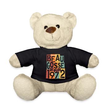 anniversaire 52 ans beau gosse - Nounours - noir - Devant