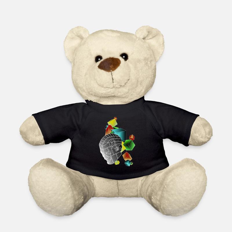 Robots avec des cubes colorés - Nounours - noir