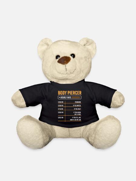 Profession Piercing Piercing Studio - Teddy Bear - black
