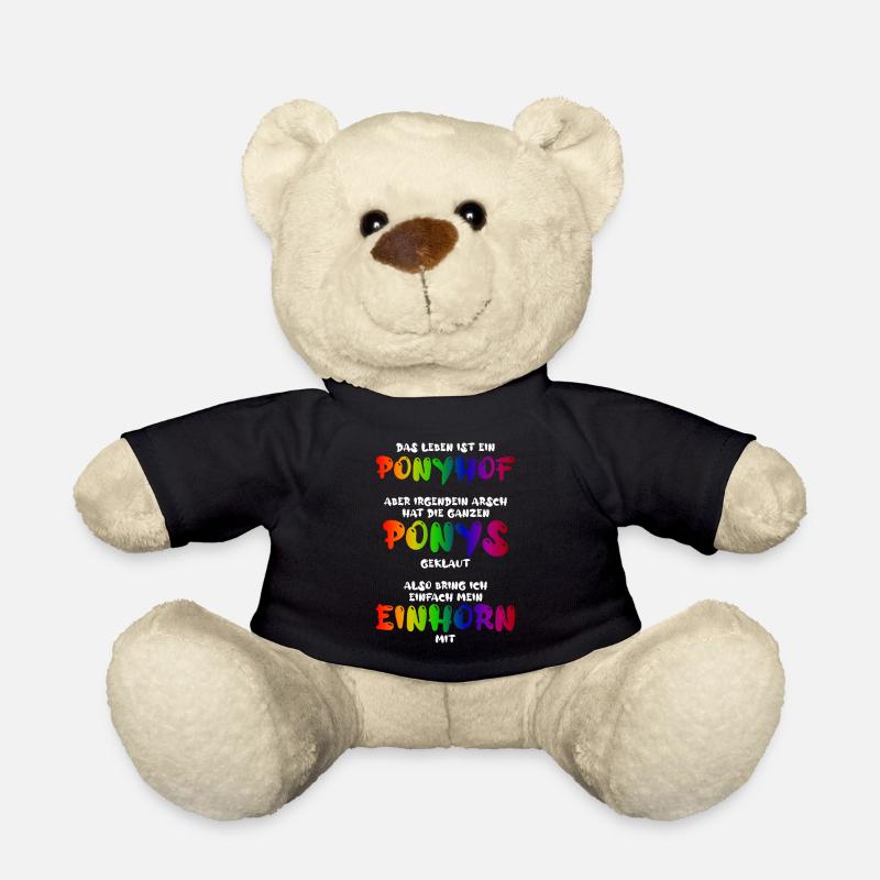 Das Leben ist ein Ponyhof - Teddy - Schwarz