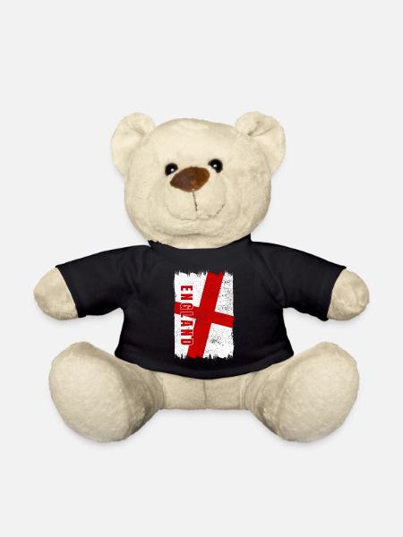 England Flagge - Teddy - Schwarz