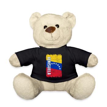 Drapeau du Venezuela - Nounours - noir - Devant