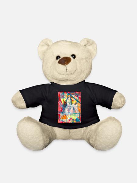 Abstrakte Malerei - Surrealist - Teddy - Schwarz