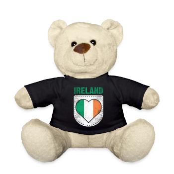 Ireland Flag Irish - Teddy Bear - black - Front