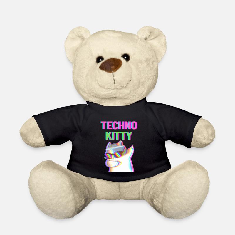 Techno Kitty - Nounours - noir
