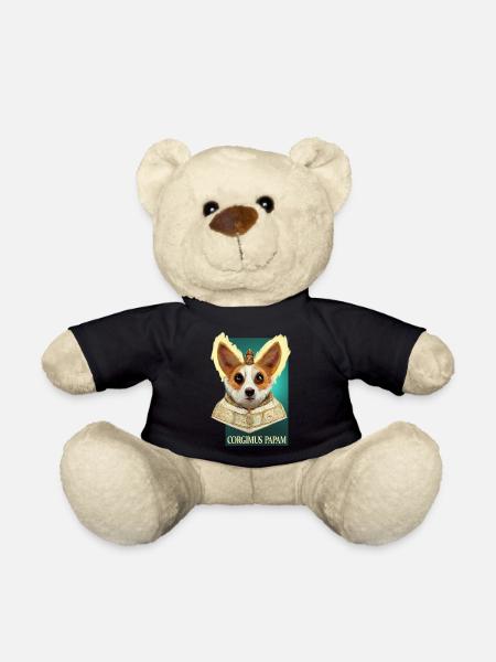 Corgi Pope - Teddy Bear - black