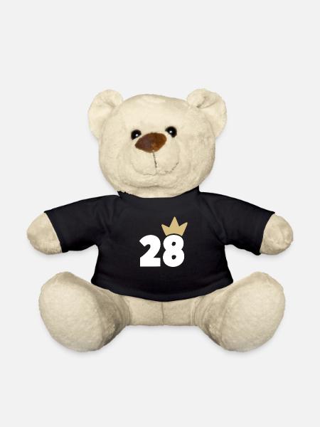 28 Krone Nummer 28 - Teddy - Schwarz