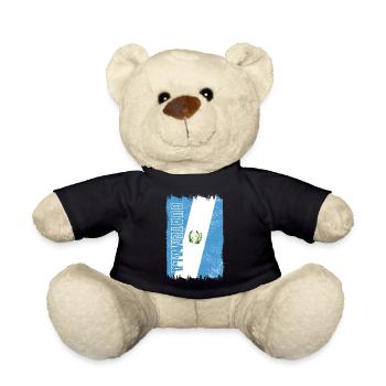 Guatemala vintage flag - Teddy Bear - black - Front