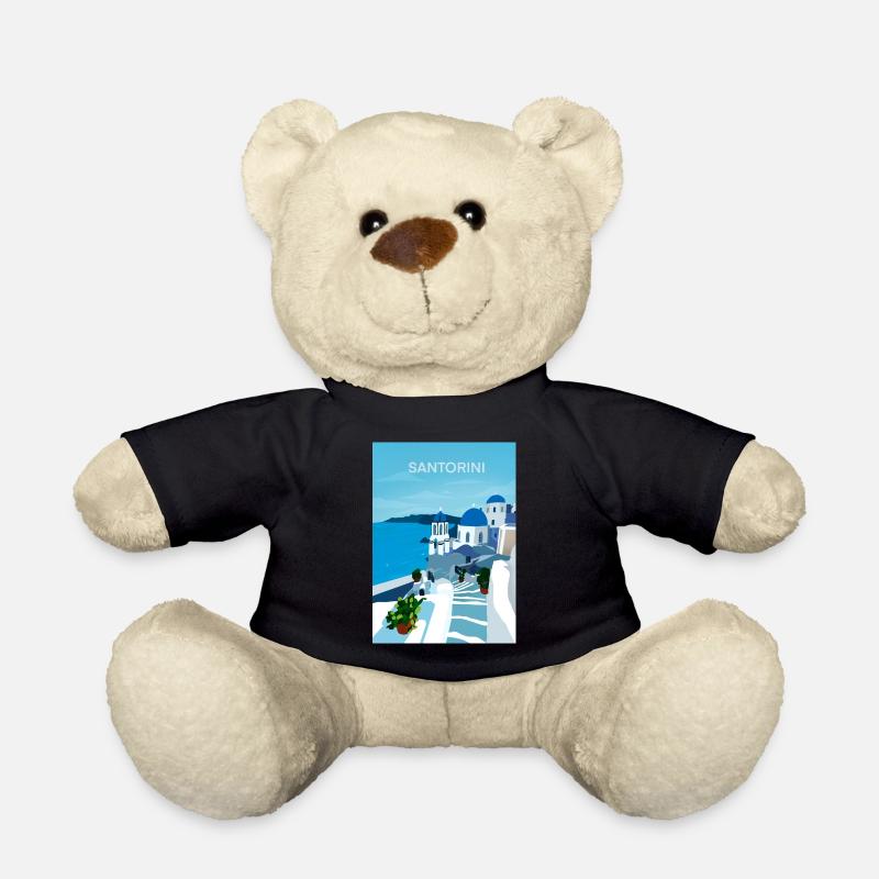 SAntorini, greece - Teddy Bear - black