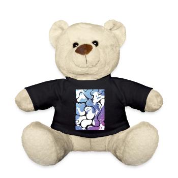 halloween ghosts - Teddy Bear - black - Front