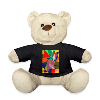 Abstrakte Malerei. Abstrakte Farbe - Teddy - Schwarz - Vorne