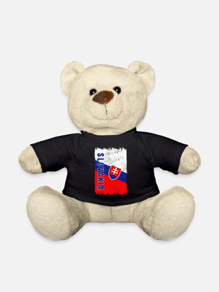 Slowakei Vintage Flagge - Teddy - Schwarz