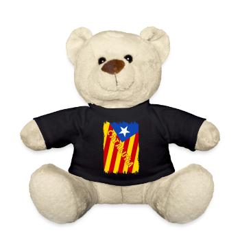 Catalonia flag design - Teddy Bear - black - Front