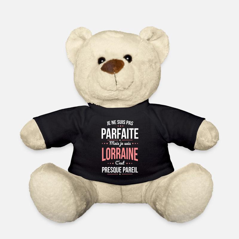 Je ne suis pas parfaite mais je suis Lorraine - Nounours - noir