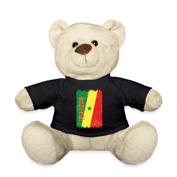 Senegal flag - Teddy Bear - black - Front