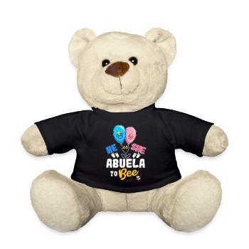 He or She Abuela To Bee Spanish Grandmother - Teddy Bear - black - Front