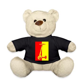E-Scooter E-Roller Scooter - Teddy Bear - black - Front