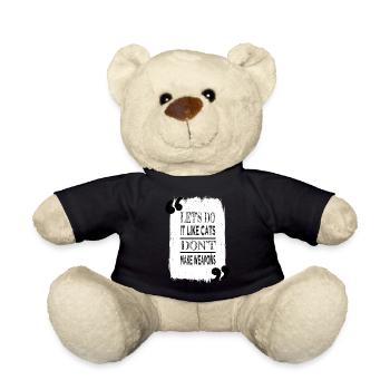 joke gift present quote funny fun sayings cool - Teddy - Schwarz - Vorne