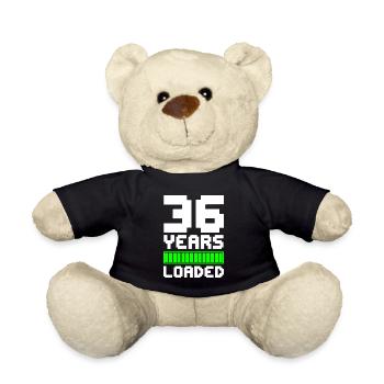 36 Years Loaded 36. Geburtstag - Teddy - Schwarz - Vorne